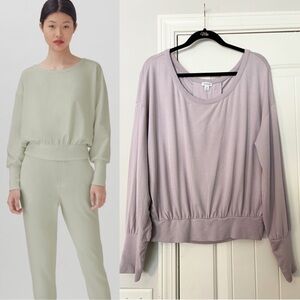 Cuyana French Terry Boatneck Sweatshirt XL